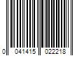 Barcode Image for UPC code 0041415022218