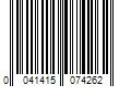 Barcode Image for UPC code 0041415074262