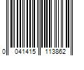 Barcode Image for UPC code 0041415113862