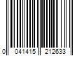 Barcode Image for UPC code 0041415212633