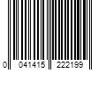 Barcode Image for UPC code 0041415222199