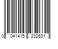 Barcode Image for UPC code 0041415232631