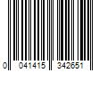 Barcode Image for UPC code 0041415342651