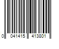 Barcode Image for UPC code 0041415413801