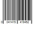 Barcode Image for UPC code 0041415419452