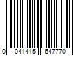 Barcode Image for UPC code 0041415647770