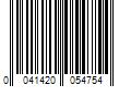 Barcode Image for UPC code 0041420054754