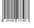 Barcode Image for UPC code 0041420077487