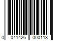 Barcode Image for UPC code 0041426000113