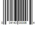 Barcode Image for UPC code 004143000064