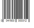 Barcode Image for UPC code 0041500000312