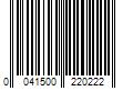 Barcode Image for UPC code 0041500220222