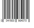 Barcode Image for UPC code 0041500984070