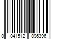 Barcode Image for UPC code 0041512096396