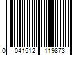 Barcode Image for UPC code 0041512119873