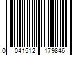 Barcode Image for UPC code 0041512179846