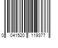 Barcode Image for UPC code 0041520119377