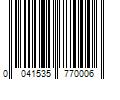 Barcode Image for UPC code 0041535770006