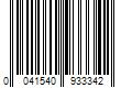 Barcode Image for UPC code 0041540933342