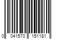 Barcode Image for UPC code 0041570151181