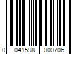 Barcode Image for UPC code 0041598000706