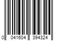 Barcode Image for UPC code 0041604394324