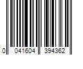 Barcode Image for UPC code 0041604394362