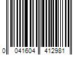 Barcode Image for UPC code 0041604412981