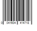 Barcode Image for UPC code 0041604414718