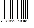 Barcode Image for UPC code 0041604419485