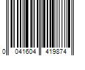 Barcode Image for UPC code 0041604419874