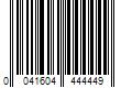 Barcode Image for UPC code 0041604444449