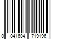 Barcode Image for UPC code 0041604719196