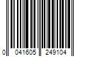 Barcode Image for UPC code 0041605249104