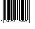 Barcode Image for UPC code 0041608002607