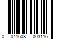 Barcode Image for UPC code 0041608003116