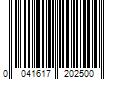 Barcode Image for UPC code 0041617202500