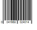 Barcode Image for UPC code 0041668024014