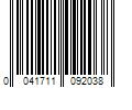 Barcode Image for UPC code 0041711092038