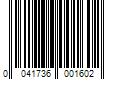 Barcode Image for UPC code 0041736001602