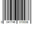 Barcode Image for UPC code 0041746010038