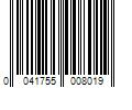 Barcode Image for UPC code 0041755008019