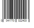 Barcode Image for UPC code 0041770022403