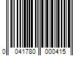 Barcode Image for UPC code 0041780000415