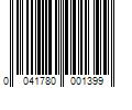 Barcode Image for UPC code 0041780001399