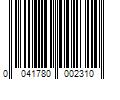 Barcode Image for UPC code 0041780002310