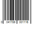 Barcode Image for UPC code 0041789001116