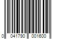 Barcode Image for UPC code 0041790001600