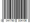 Barcode Image for UPC code 0041790004106