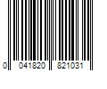 Barcode Image for UPC code 0041820821031